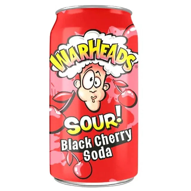 Refrigerante Warheads Black Cherry Soda - Importado EUA