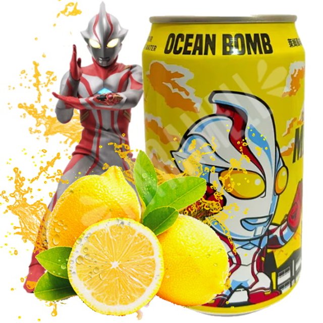 Refrigerante Ultraman Mebius - Sabor Limão - Importado