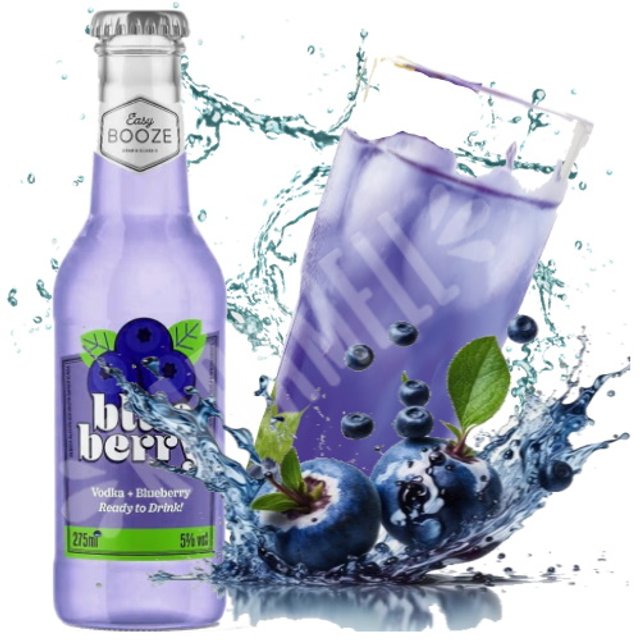 Bebida Drink Vodca e Blueberry - Easy Booze
