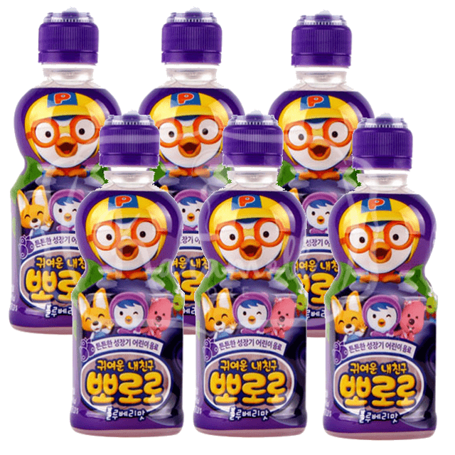 Suco Pororo Blueberry Drink Sabor Mirtilo - ATACADO 6X - Importado