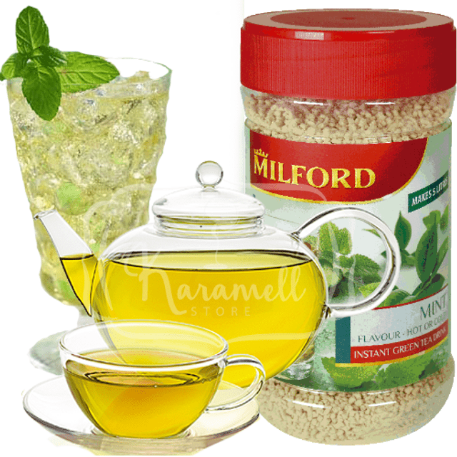Milford Tea Mint - Chá Instantâneo Menta 400g - Importado da Alemanha