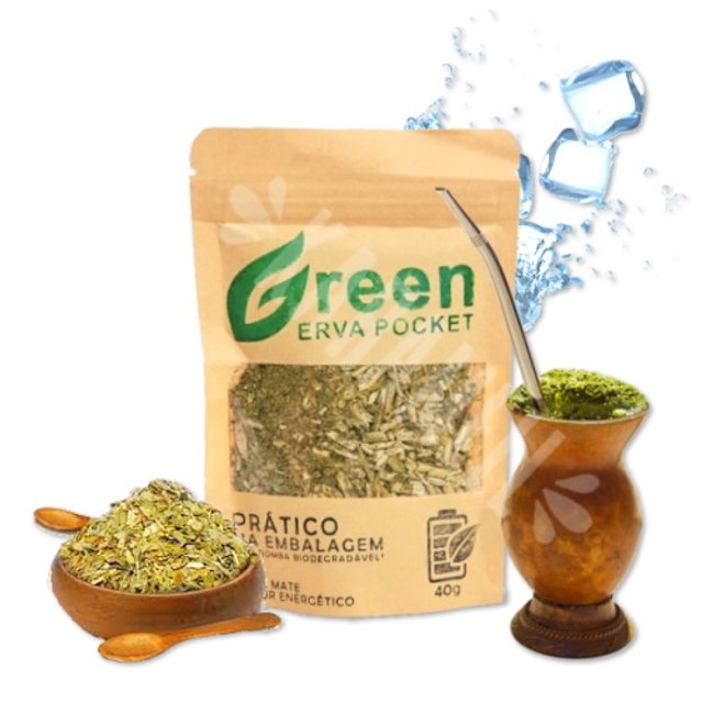 Tererê Chimarrão Green Erva Mate - Sabor Energético