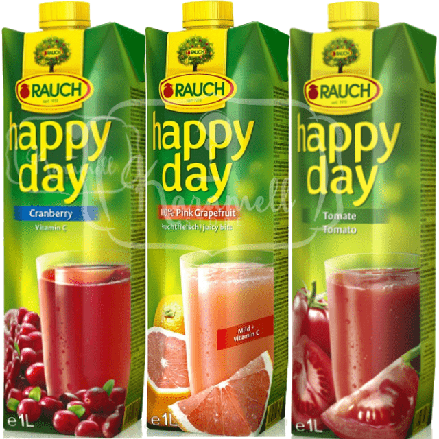 Rauch Happy Day - KIT 3 Sucos - Cranberry, Grapefruit & Tomato - Importado da Hungria