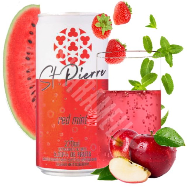 Refrigerante Premium Red Mint - St Pierre