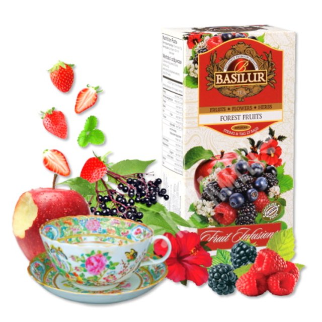 Chá Basilur - Fruit Infusions Forest Fruits - Importado Sri Lanka