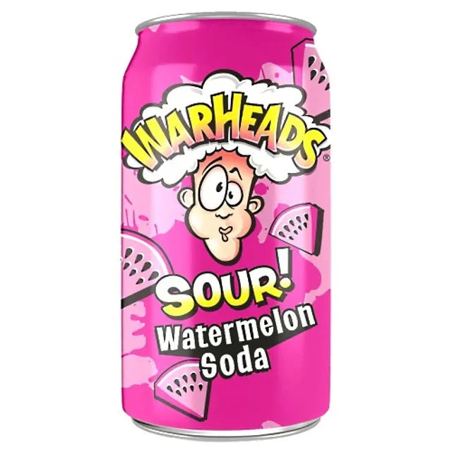 Refrigerante Warheads Sour Watermelon Soda - Importado EUA