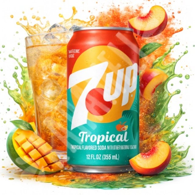 Refrigerante 7 Up Tropical 355ml - Importado EUA
