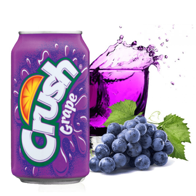 Refrigerantes Importados dos EUA - Crush Grape - 1 Lata 355 Ml