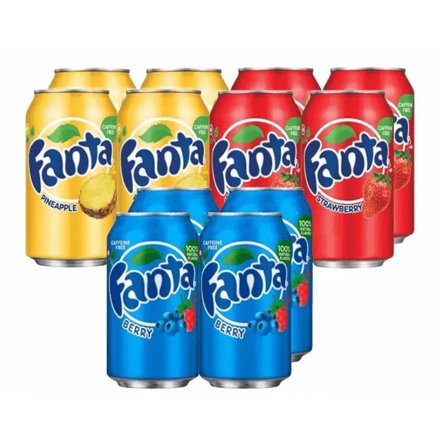 Refrigerantes Importados EUA - Kit 12 Latas - Fantas Melhores Sabores Criados
