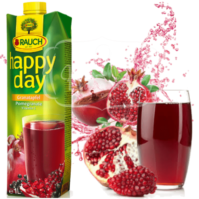 Happy Day Pomegranate - Suco de Romã 1 Litro - Importado da Áustria