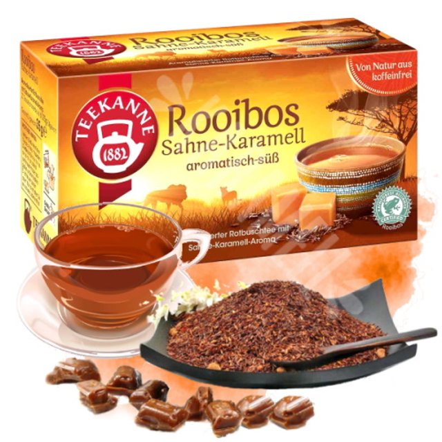 Chá de Rooibos Sahne-Karamell - Teekanne - Importado Alemanha