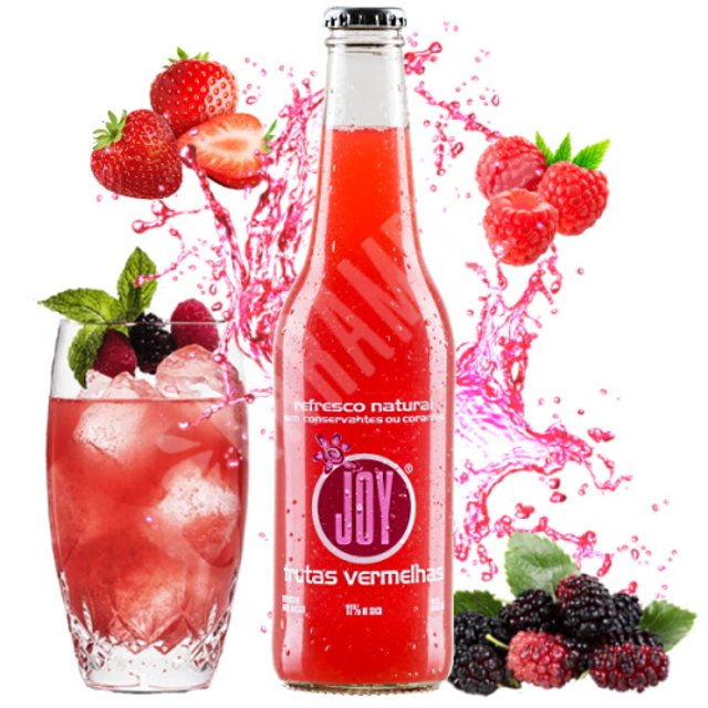 Refresco Natural Premium Suco Frutas Vermelhas - Joy