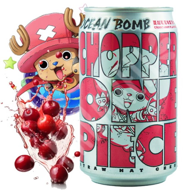 Refrigerante One Piece Chopper - Sabor Cranberry - Importado