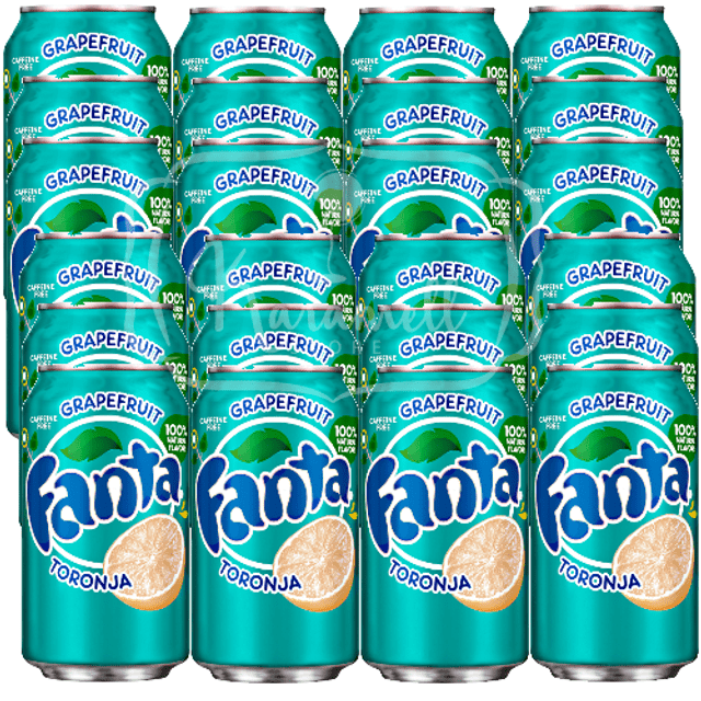 Fanta Grapefruit - ATACADO 24 Refrigerantes Toranja - Importado EUA