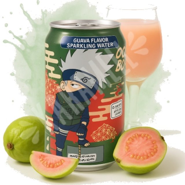Refrigerante Ocean Bomb Goiaba Flavor Naruto Shippuden - Importado