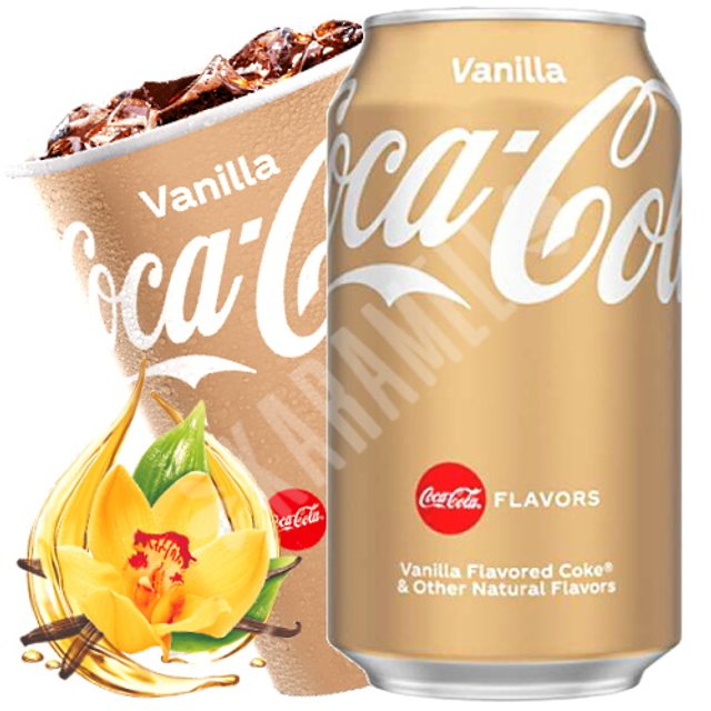 Refrigerantes Importados dos EUA - Coca Cola Vanilla - Baunilha - 1 Lata 355 Ml.