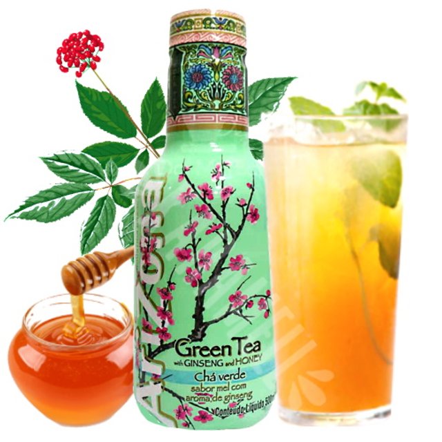 Green Tea with Ginseng and Honey - Chá Verde Arizona