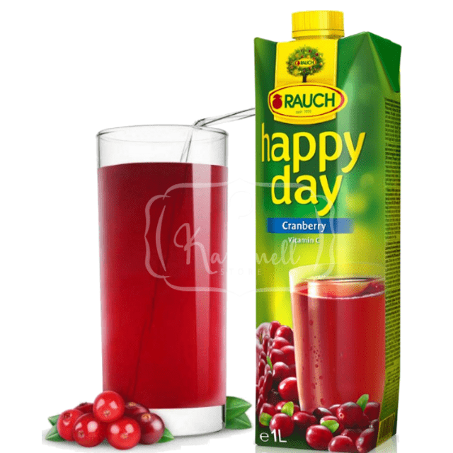 Happy Day Cranberry - Suco de Cranberry 1 Litro - Importado da Hungria