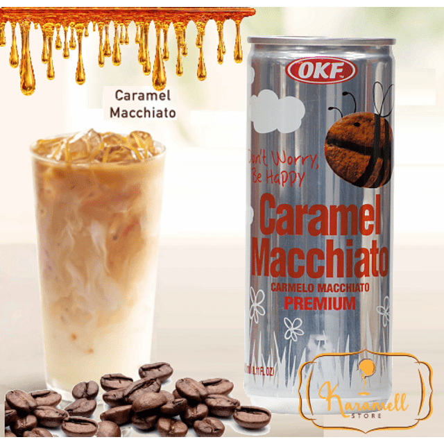 OKF Caramel Macchiato - Café & Caramelo - Importado da Coreia