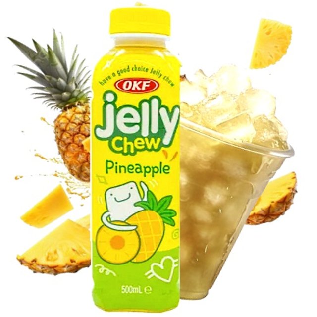 Suco Jelly Chew Pineapple - OKF - Importado Coreia