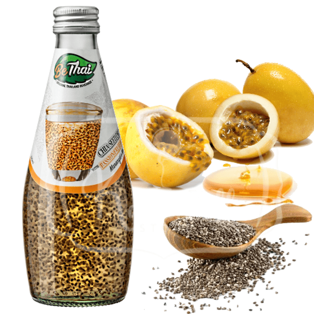 Suco com Chia - Bethai Seed Drink - Sabor Maracujá e Mel
