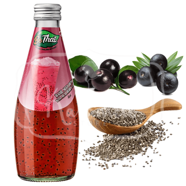 Suco com Chia - Bethai Seed Drink - Sabor Açai