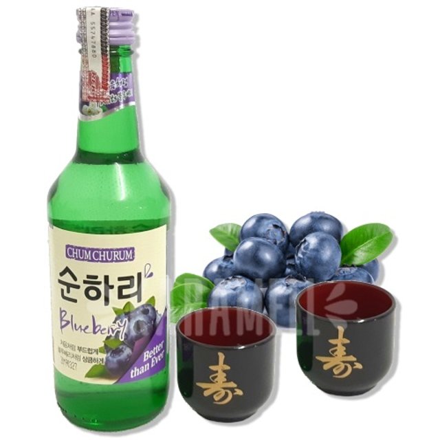 Bebida Destilada Soju Chum Churum - Blueberry - Importado Coréia