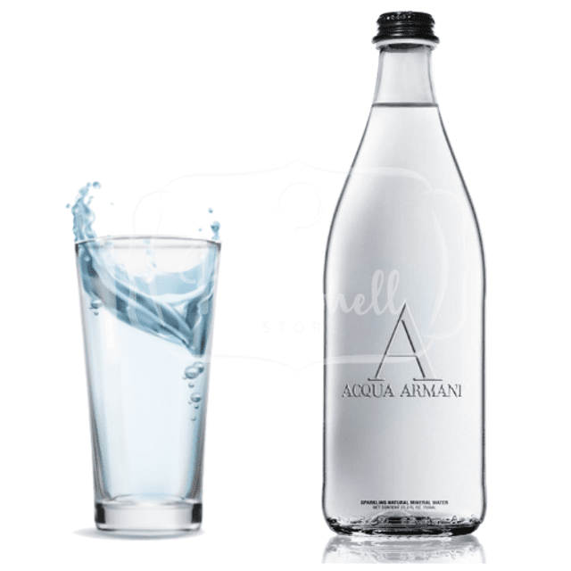 Armani Acqua - Água Mineral de Giorgio Armani - Com Gás - Importado Itália 750ml