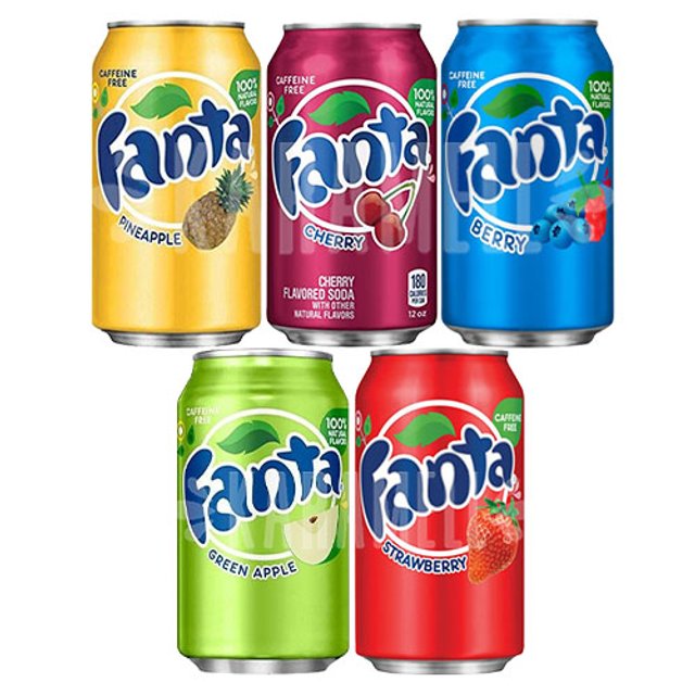 Box Cristal Mix N.06 - 5 Refrigerantes Fanta - Importado