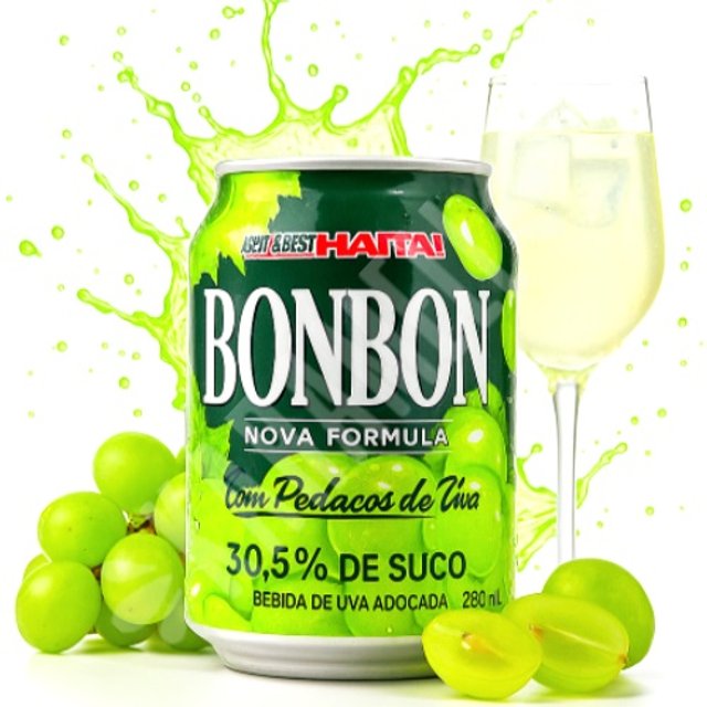 BonBon Haitai - Suco de Uva Com Pedacinhos de Uva Verde