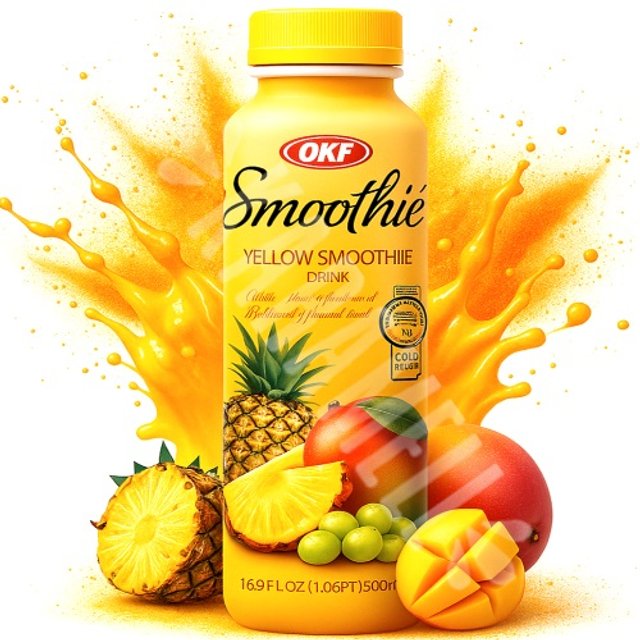 Suco Yellow Smoothie Drink - OKF - Importado Coreia