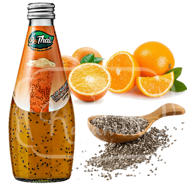 Suco com Chia - Bethai Seed Drink - Sabor Laranja