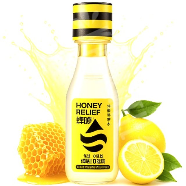 Bebida de Limão Sabor Mel - Honey Relief - Importado