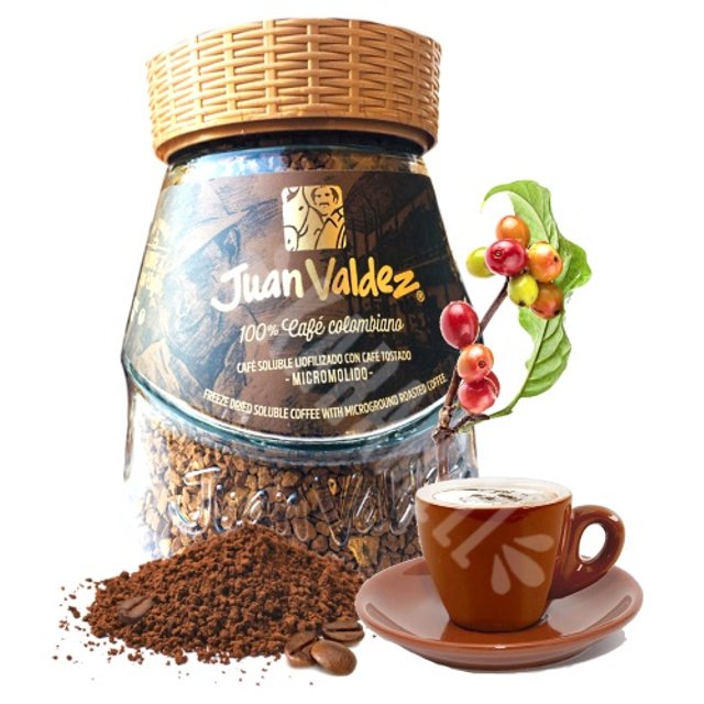 Café Solúvel Classico Liofilizado Juan Valdez - Importado Colômbia