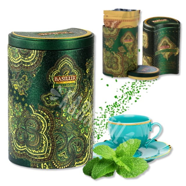 Chá em Lata Basilur - Moroccan Mint - Importado Sri Lanka