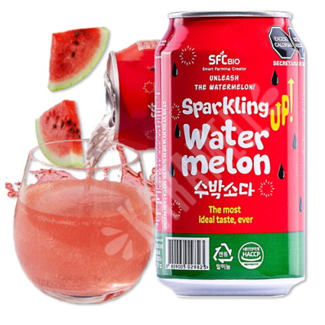 Refrigerante Importado Coreia - Sunkist Watermelon Soda - Melancia