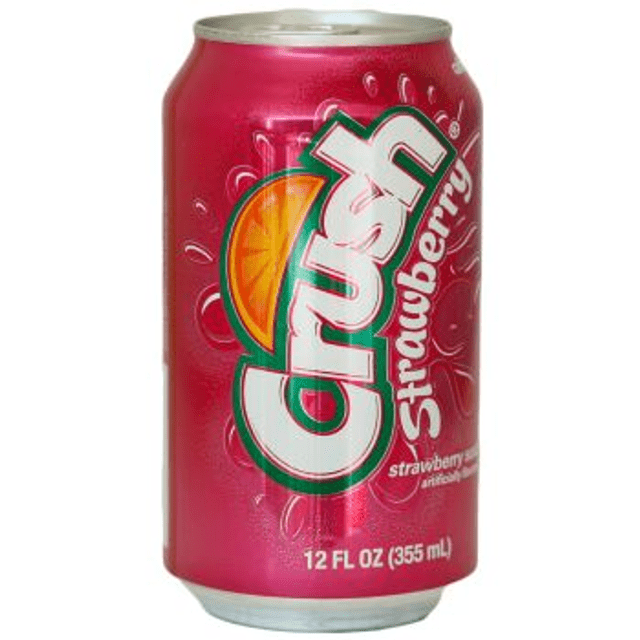 Refrigerante Importado eua - Lata - Crush Strawberry - Sabor Morango