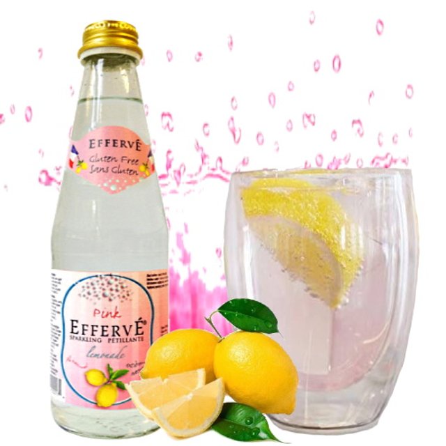 Água Com Gás Saborizada Pink Lemonade - Effervé - França