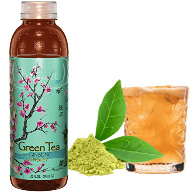 Arizona Original Green Tea - Chá Verde Com Ginseng e Mel Importado EUA - 591ml