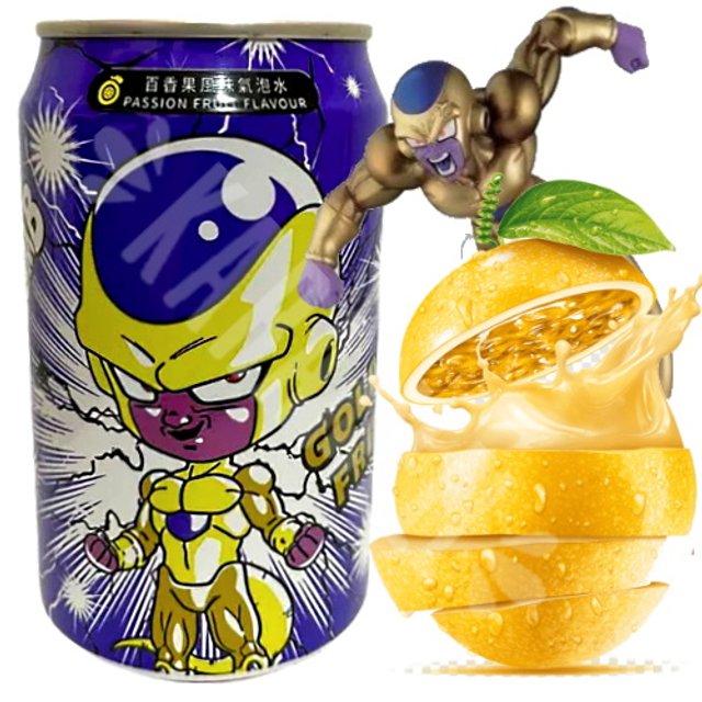 Refrigerante Dragon Ball Golden Frieza - Sabor Maracujá - Importado