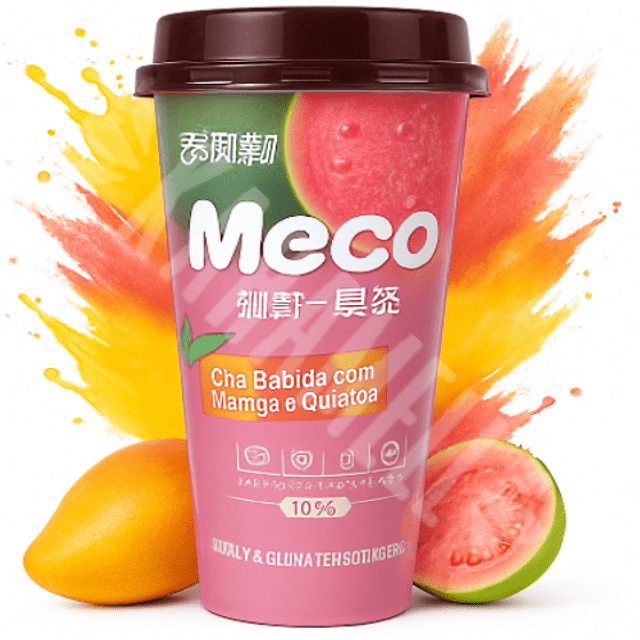 Meco Chá Bebida com Manga e Goiaba - Importado