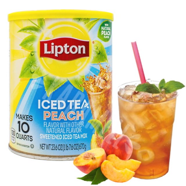 Peach Iced Tea - Lipton - Chá Gelado - Importado EUA