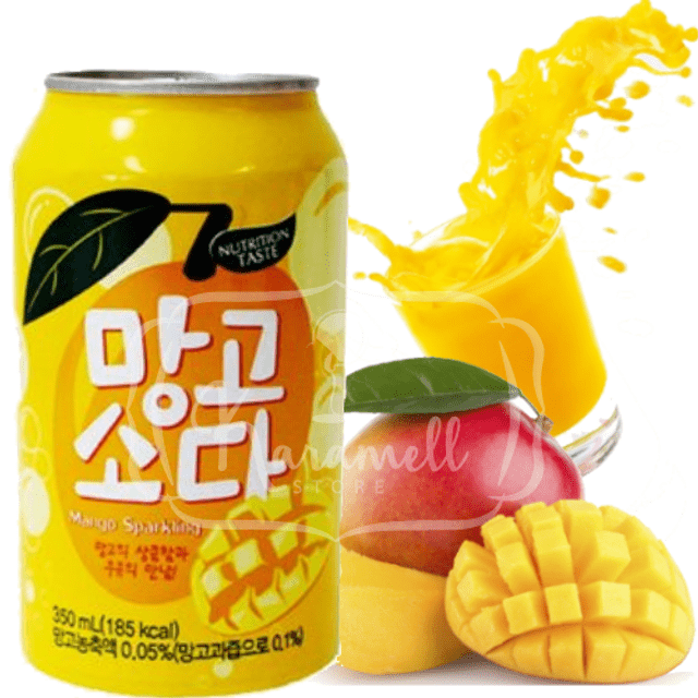 Refrigerante Importado Coreia - Sunkist Sparkling Mango - Sabor Manga