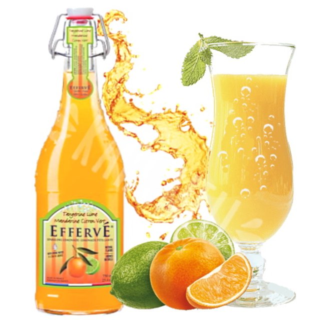 Água Sparkling Aromatizada Tangerine Lime - Effervé - França