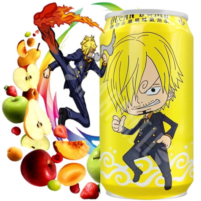 Refrigerante One Piece Sanji Sabor Frutas Tropicais - Importado