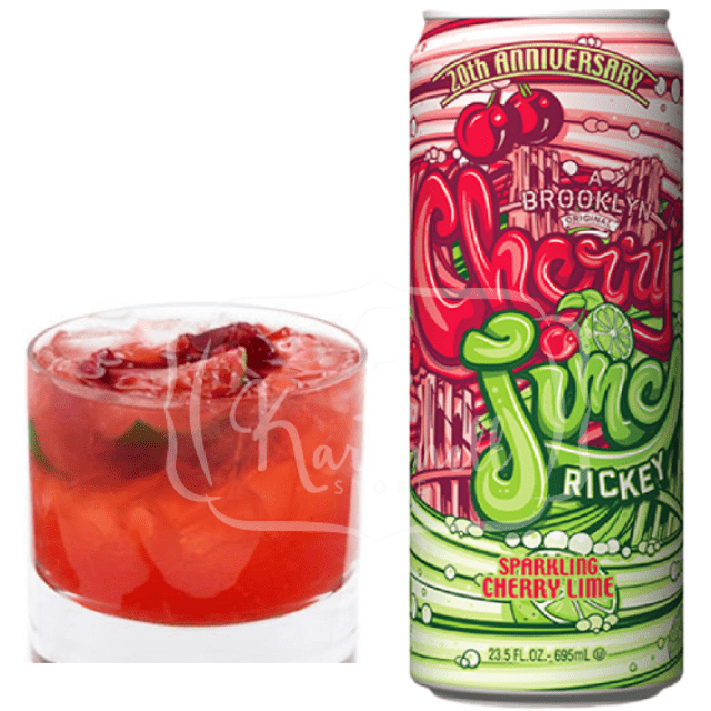 Arizona Cherry Lime Rickey - Refrigerante Cereja e Limão - Importado EUA