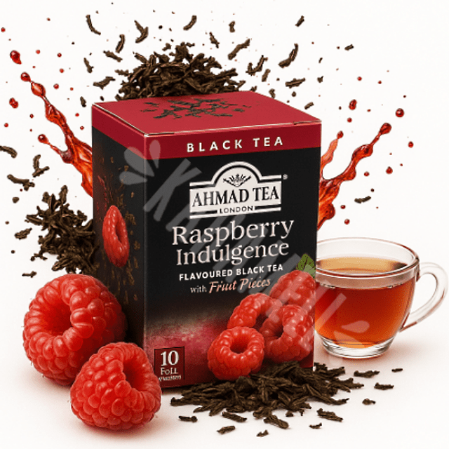 Chá Raspberry Indulgence Black Tea Ahmad - Emirados Árabes