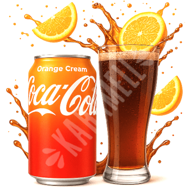 Refrigerante Orange Cream - Coca Cola - Importado EUA