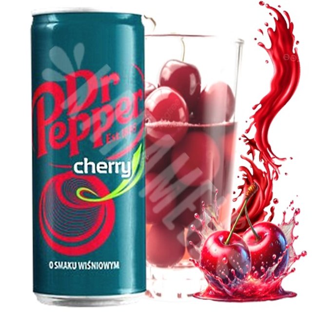 Refrigerante Dr. Pepper Cherry - Importado Polônia