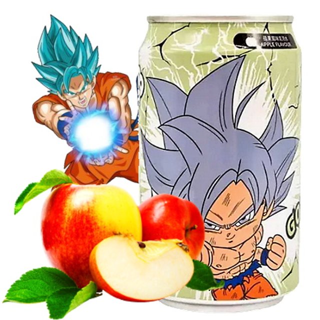Refrigerante Dragon Ball Goku - Sabor Maçã - Importado